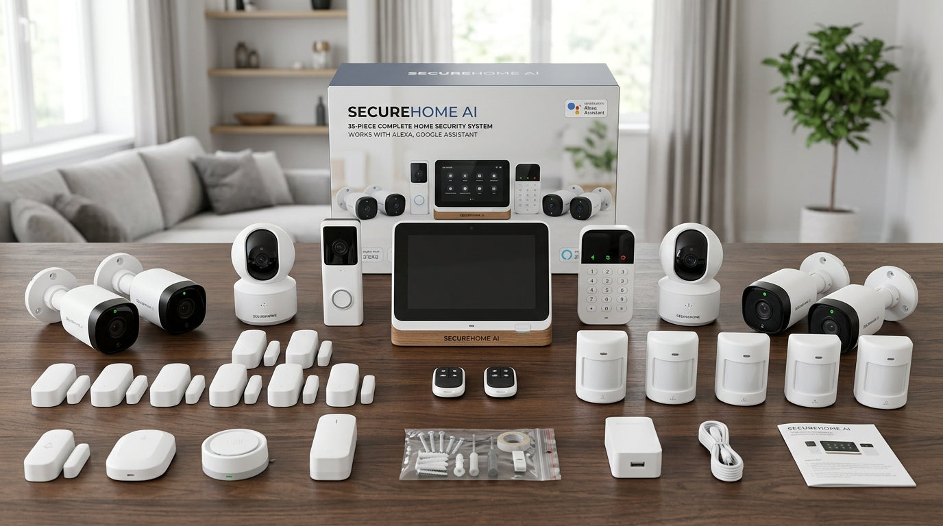 Kit Seguridad Hogar Inteligente SecureHome — 35 Piezas